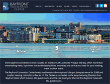 Tablet Screenshot of bayfrontconventioncenter.com